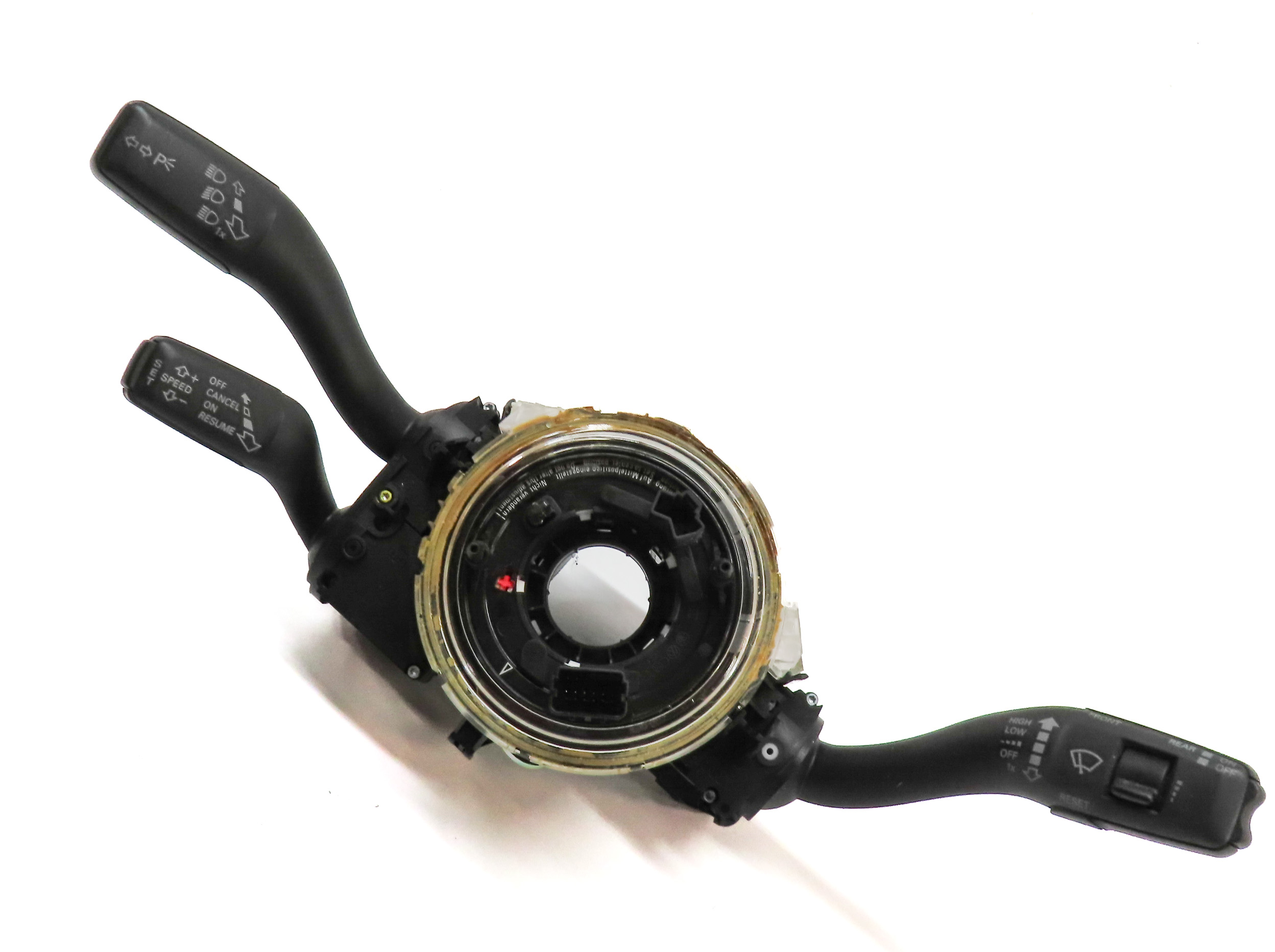 2009-2015 AUDI Q7 (4L) STEERING COLUMN BLINKER WIPER CRUISE COMBINATION SWITCH — exact item pictured